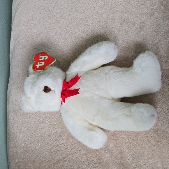 Baby PJ White Teddy Bear 1992☆RARE☆ Old Ty Tag, Classic Ty Plush Collectible NWT - Picture 9 of 11